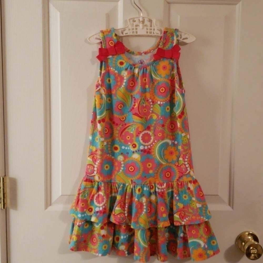 J  Khaki Floral Paisley Dress